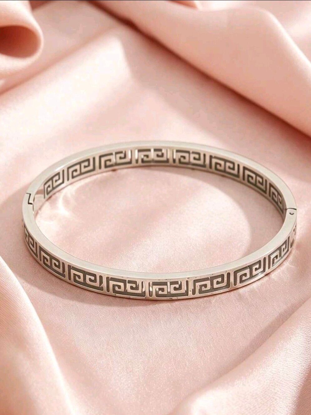 Designer Inspired 18K Gold Plated Silver Bangle Bracelet